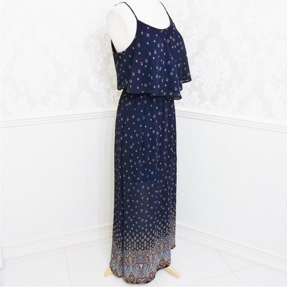 Women’s Navy Maxi Dress - Picture 2 of 5